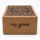 Yoga Design Lab Cork Yoga Cube Brown BL-Cork-Mandala Black 2