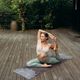 Yoga Design Lab Combo Cestovná podložka na jogu 1,5 mm čierna Mandala Black 7