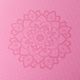 Yoga Design Lab Flow Pure 6 mm ružová podložka na jogu Mandala Rose 4