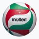 Volejbalová lopta Molten V4M1500 biela/zelená/červená veľkosť 4 4