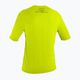 Pánske plavecké tričko O'Neill Basic Skins Sun Shirt limetkové 2