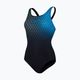 Speedo Placement Medalist dámske jednodielne plavky čierno-modré 68-12199F341