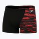 Pánske plavkové boxerky Speedo Hyper Boom Placement V-Cut Aquashort čierno-červené 8-9734