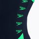 Speedo Boom Logo Splice Muscleback dámske jednodielne plavky navy blue-green 68-129 4