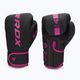 Boxerské rukavice RDX F6 čierno-ružové BGR-F6MP 3