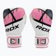 Dámske boxerské rukavice RDX BGR-F7 bielo-ružové BGR-F7P