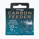 Drennan Carbon Feeder methode leader háčik s ostňom + vlasec 8ks hnedý HNCFDM016