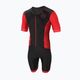 Zone3 Aquaflo Fullzip pánsky triatlonový oblek čierna/červená TS20MAQPS101