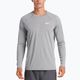 Pánske tréningové tričko s dlhým rukávom Nike Heather light grey NESSA590-090 6