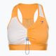 Gymshark Pulse Sports marhuľovo oranžová/biela fitness podprsenka 6