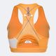 Gymshark Pulse Sports marhuľovo oranžová/biela fitness podprsenka 7
