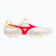 Pánske futbalové topánky Mizuno Morelia II Elite MD white/flery coral2/bolt2 7