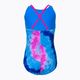 Detské jednodielne plavky Nike Tie Dye Spiderback modré NESSC719-458 2