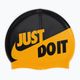 Plavecká čiapka Nike JDI Slogan čierno-žltá NESS9164-704