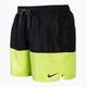 Pánske plavecké šortky Nike Split 5" Volley čierno-zelené NESSB451-312 2
