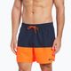 Pánske plavecké šortky Nike Split 5" Volley námornícka modrá a oranžová NESSB451-822 5