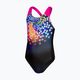 Speedo Digital Placement Splashback detské jednodielne plavky čierno-ružové 8-00262514738 4
