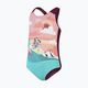 Speedo Detské jednodielne plavky s digitálnou potlačou modro-ružové 8-0797015159 3