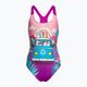 Speedo Detské jednodielne plavky s digitálnou potlačou ružovo-fialové 8-0797015162