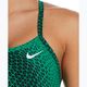 Dámske jednodielne plavky Nike Hydrastrong Delta Racerback court green 6