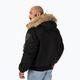 Pánska zimná bunda Pitbull West Coast Harvest Bomber s kapucňou čierna 3
