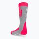 Detské lyžiarske ponožky 4F sivo-ružové 4FJAW22UFSOF028 3