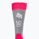 Detské lyžiarske ponožky 4F sivo-ružové 4FJAW22UFSOF028 4