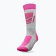 Detské lyžiarske ponožky 4F sivo-ružové 4FJAW22UFSOF028 5