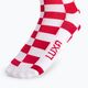 Cyklistické ponožky LUXA Squares červeno-biele LUAMSSQRS 4