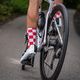 Cyklistické ponožky LUXA Squares červeno-biele LUAMSSQRS 5