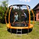 HUMBAKA Super 244 cm oranžová záhradná trampolína Super-8' Trampoty 3