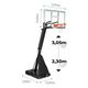 Basketbalový kôš OneTeam BH01 black OT-BH01 13