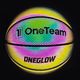 Basketbalová lopta OneTeam Basketball Holographic Black 17