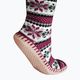 Vyhrievané papuče Glovii GQ5 biela/červená/sivá s ponožkami 3