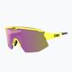 Cyklistické okuliare Bliz Breeze S3+S1 matné neónovo žlté/hnedé fialové multi/ružové 4