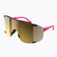 Cyklistické okuliare POC Devour fluo pink/uranium black translucent/clarity road gold 6