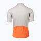 Pánsky cyklistický dres POC Essential Road Logo granite grey/zink orange 7