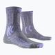 Dámske trekingové ponožky X-Socks Trek X Merino grey purple melange/grey melange 4