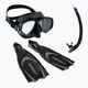 Potápačská súprava Cressi Pluma Bag maska + šnorchel + plutvy čierna CA179535