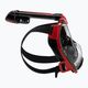 Cressi Duke Dry celotvárová maska na šnorchlovanie čierno-červená XDT005058 3