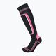 Dámske lyžiarske ponožky Mico Heavy Weight Primaloft black/pink CA119 4