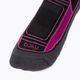 Dámske trekingové ponožky Mico Medium Weight Crew Hike Extra Dry sivo-ružové CA322 3