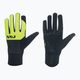Pánske cyklistické rukavice Northwave Fast Gel black / yellow fluo 5