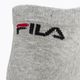 FILA Unisex Invisble Plain 3 Pack klasické ponožky 4