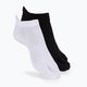 Vibram Fivefingers Athletic No-Show ponožky 2 páry čierne a biele S15N12PS
