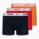 Pánske boxerky Nike Everyday Cotton Stretch Trunk 3 páry modré/oranžové/červené