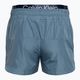Calvin Klein Pánske krátke plavecké šortky s dvojitým pásom tlmenej azurovej farby 2