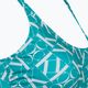 Calvin Klein Bralette-RP Modrý vrchný diel plaviek s potlačou monogramu 3