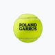 Wilson Roland Garros All Ct tenisové loptičky 3 ks žlté WRT126400 3
