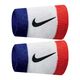 Náramky Nike Swoosh Doublewide Wristbands biele N0001586-620